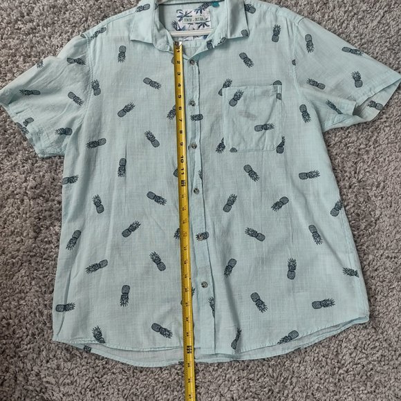 Tenth Ocean Mens Casual Button Down Short Sleeve Shirt - Picture 5 of 7
